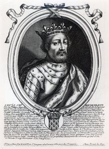 Ludvig VIII (1187-1226) Ranskan kuningas, "Les Augustes Representations de tous les Rois de France from Pharamond to Louis XIV", Pariisi, 1679